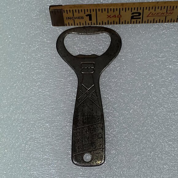 VINTAGE MILLER HIGH LIFE BOTTLE OPENER, 1940'S ERA - Picture 3 of 4